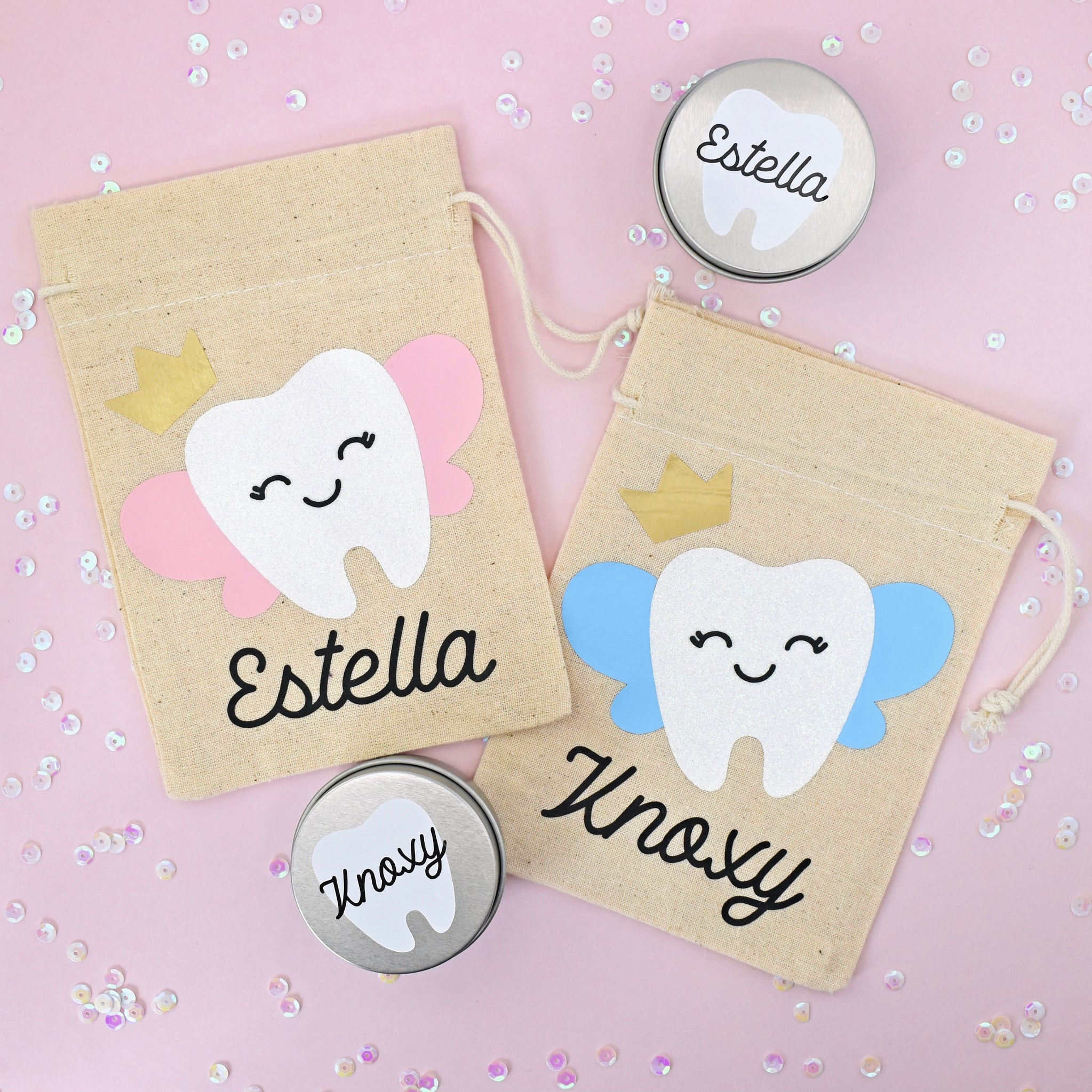 Amazon.com : 4Pcs Tooth Fairy Bag for Boys Pouch Tooth Fairy Keepsake Bag  to Place Under Pillow Milk Teeth Container Box Personalized Lost Tooth  Holder Baby Toddler Teeth Case for Baby Shower